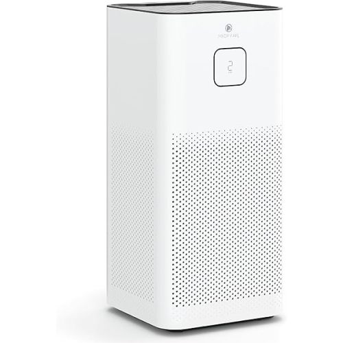 Medify MA-50 Air Purifier V3.0 with True HEPA H13 Filter | 2,640 ft² Coverage in 1hr for Smoke, Wildfires, Odors, Pollen, Pets | Removal to 0.1 Microns | White, 1-Pack