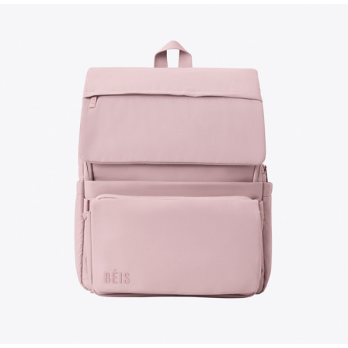 BÉIS 'The Ultimate Diaper Backpack' in Atlas Pink - Best Pink Backpack Diaper Bag
