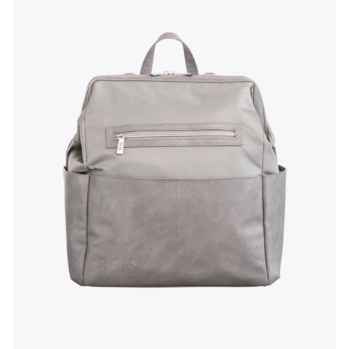 BÉIS 'The Backpack Diaper Bag' in Grey - Chic Diaper Backpack