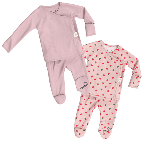 Footie - Berry Twist – Bonsie Skin to Skin Babywear