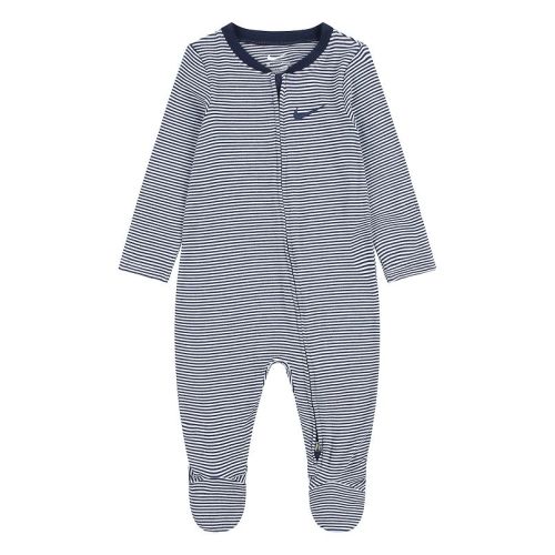 Newborn Baby Nike Striped Footed Coverall