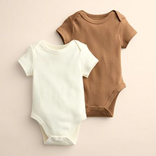 Baby Little Co. by Lauren Conrad 2-Pack Short Sleeve Bodysuits