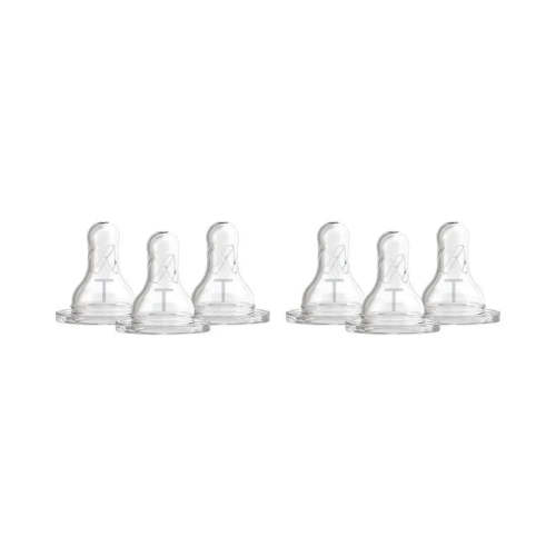 Dr. Brown&#039;s Level T Natural Flow Narrow Bottle Nipples - 6 pack