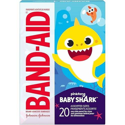 Band-Aid Brand Adhesive Bandages Baby Shark 20CT