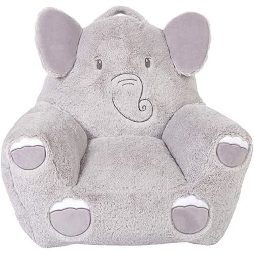 Elephant Toddler Chair Plush Character Kids Chair Comfy Pillow Chair for Boys and Girls, 19 in x 20 in x 16 in