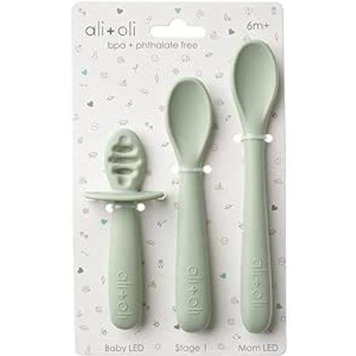 Ali+Oli Silicone Suction Bowl & Spoon Set - lily & onyx