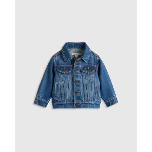 100% Organic Cotton Denim Jacket - Baby in Medium Wash