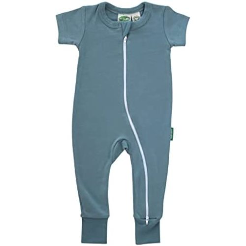 PARADE Organic Essential Basics '2-Way' Zip Romper - Short Sleeve