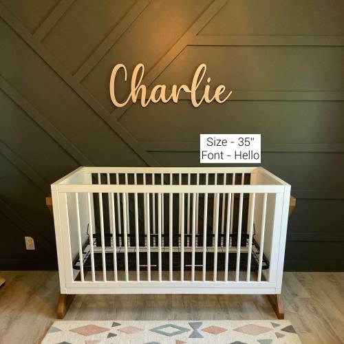 Baby Name Cutout - Nursery Name Sign - Nursery Decor - Large Custom Name Cutout - Custom Baby Name Cutout - Christmas Gifts for Kids