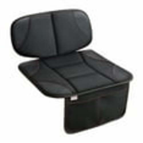 Yonktoo Anti-Slip, Thick Padding Baby Car Seat Protector with 2 Storage Pockets, Black - 1 Pack