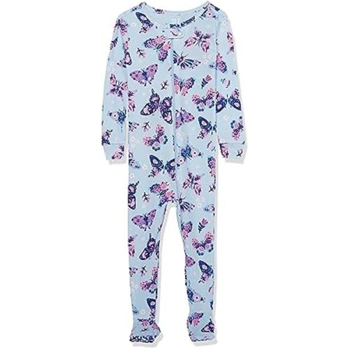 The Children's Place baby-girls And Toddler Snug Fit 100% Cotton One Piece Zip Front Footed Pajama