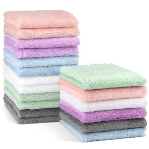 Orighty Baby Washcloths 18-Pack, Premium Microfiber Baby Bath Face Towels, Super Soft and Absorbent Babies Towels for Newborn, Infants and Toddlers, Natural Infant Wipes for Delicate Skin, 9x9 Inch