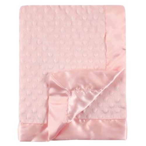 Hudson Baby Infant Girls Plush Mink Blanket, Pink, One Size