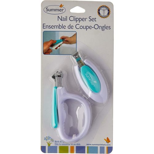 Summer Nail Clipper Set, Teal/White