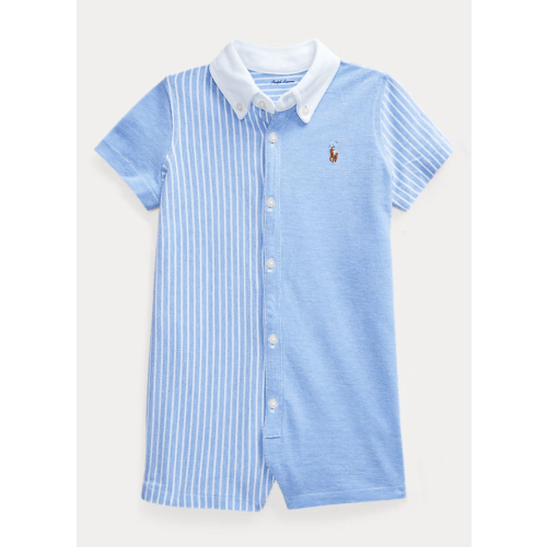 Knit Cotton Oxford Fun Shortall | 12M