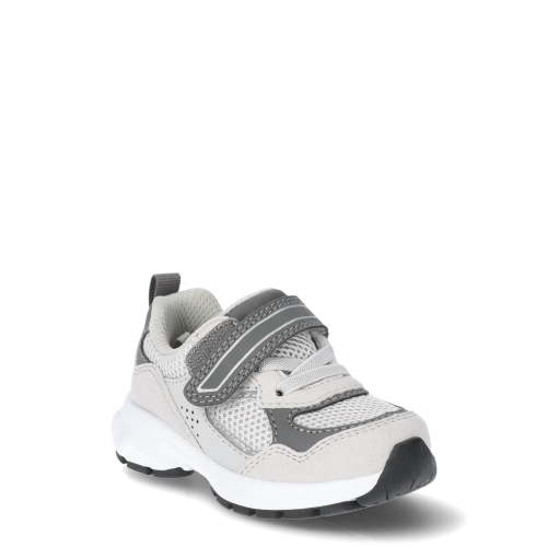 Wonder Nation Baby Boy Retro Jogger Sneakers Synthetic Mesh Bungee Laces Hook & Loop Strap