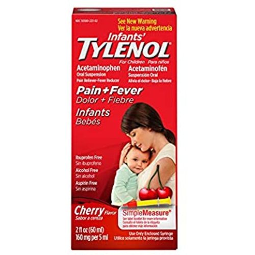 Infants' Tylenol Acetaminophen Liquid Medicine, Cherry, 2 fl. oz