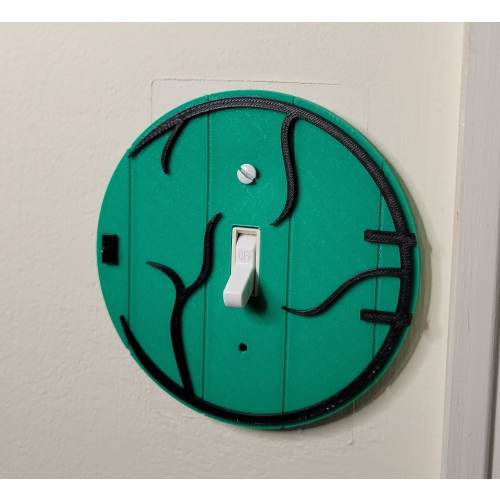 Hobbit Door Light Switch Cover - Lord of the Rings Inspired Decor