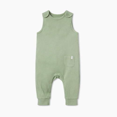 MORI Ribbed Overalls - Sage, 3-6 M