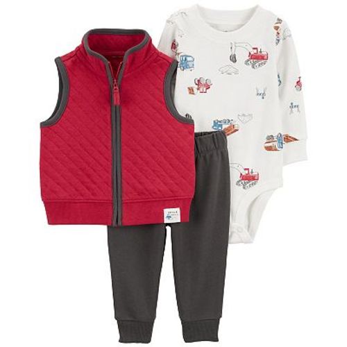 Baby Boy Carter's 3-Piece Quilted Little Vest Set