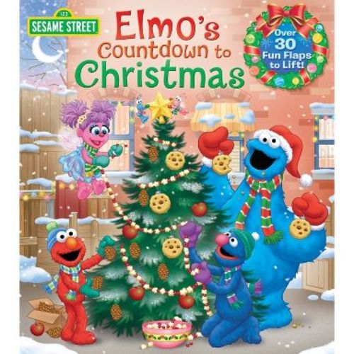 Elmo's Countdown to Christmas (Sesame Street) - (Lift-The-Flap) by Naomi Kleinberg (Board Book)