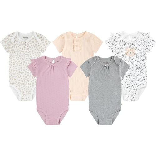 Huggies unisex-baby 5-pack Elevated Bodysuit