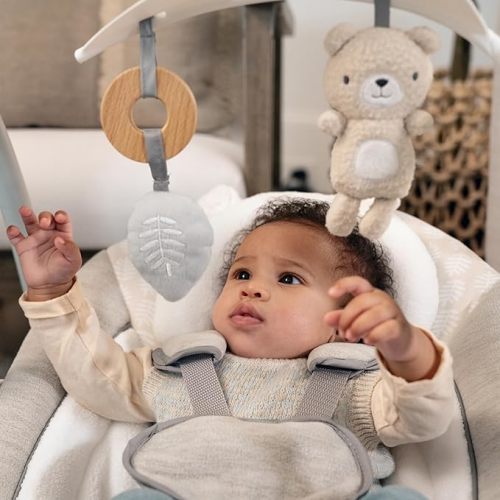 Ingenuity ConvertMe Swing-2-Seat, 5 Swing Modes, Vibrations, Music, USB PowerAdapt Cord,-Toy Bar - Wynn