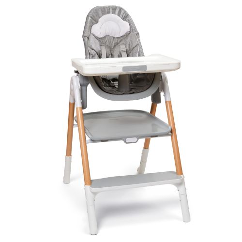 Grey Sit-To-Step High Chair | skiphop.com