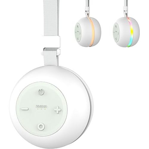 Portable Sound Machine for Baby Kids Adults, USB Rechargeable White Noise Machine with Timer Function,18 Smooth Sounds, 256-Color Changing Mood Light, Memory Function, Sound Therapy for Home, Travel