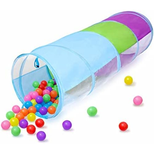 Kids Play Tunnel for Toddlers 1-3, Tunnels for Kids to Crawl Through Indoor Outdoor Pop Up Play Tent for Toddler Babies Children Girl Boy Game Toys 5ft Long