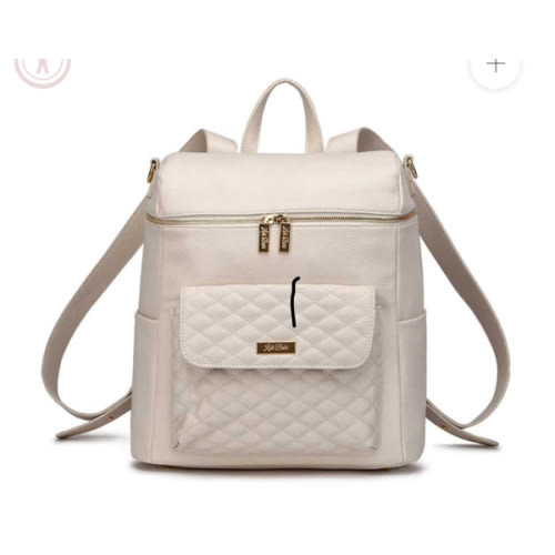 Monaco Diaper Bag | Pearl White