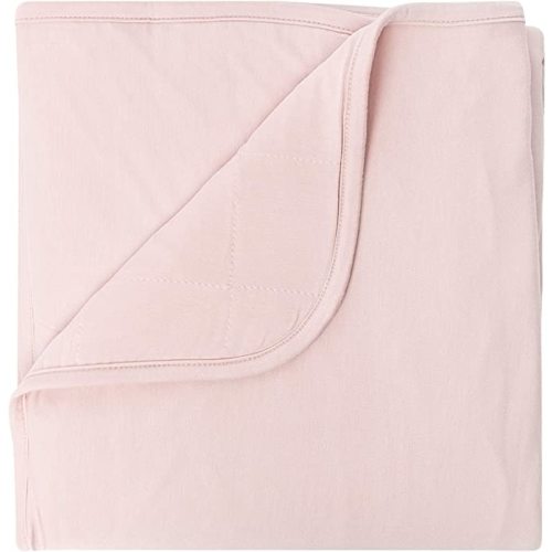 KYTE BABY Baby Blankets - Made from Soft Bamboo Rayon Material to Keep Your Little Ones Cozy and Warm - Solid 1.0 tog (One Size, Blush)