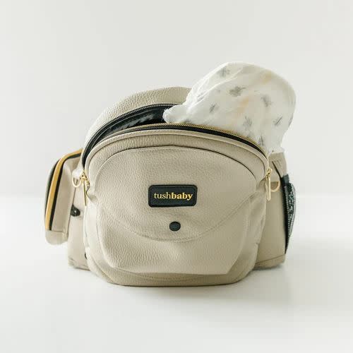 The Tushbaby Hip Carrier - VeganLeather Cream