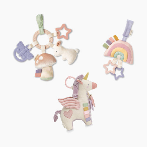 Itzy Ritzy Bespoke Car Seat Travel Toys Starter Kit - Unicorn