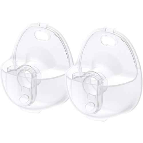 eufy Security Original Milk Container (2-Pack) for Wearable Breast Pump E20/S1/S1 Pro, BPA-Free Reusable Breast Pump Container Collects Up to 5 oz (150 ml) Each