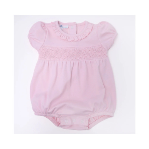 Essentials Solid Smocked Bubble - Pink – Magnolia Baby