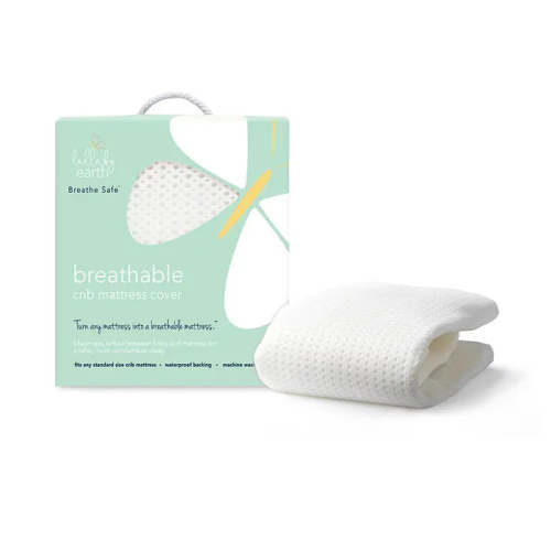 Lullaby Earth Breathe-Safe Breathable Mini Crib Cover