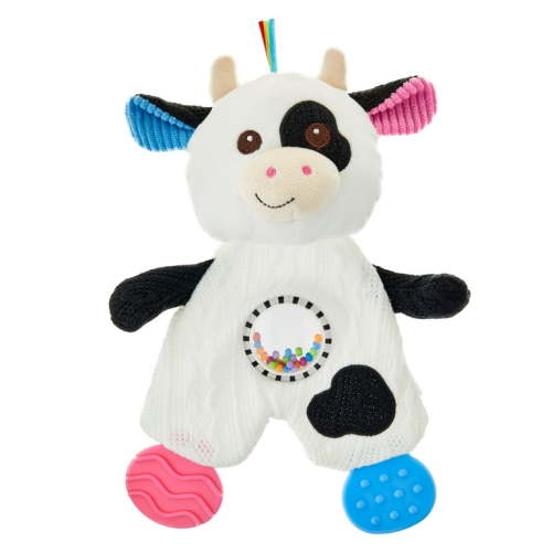 Spark Create Imagine Cow Snuggle Teethe Plush, 10 in, for All Ages