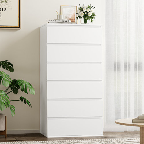 Ebern Designs Kristiarn 6 Drawer 23.6" W Chest & Reviews | Wayfair