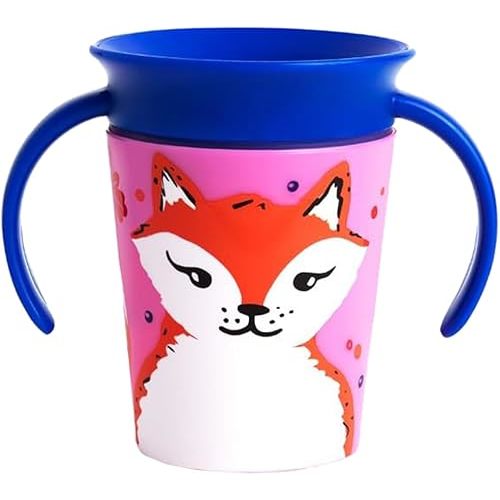 Munchkin® Miracle® 360 WildLove Trainer Sippy Cup, 6 Oz, Red Fox