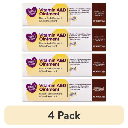 (4 pack) Parent's Choice Vitamin A & D Ointment, 4 oz