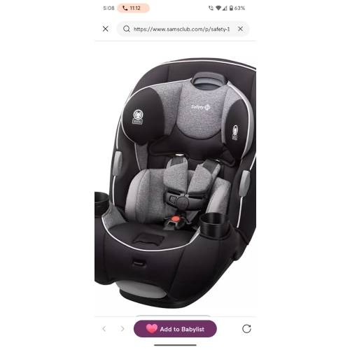 Safety 1st EverFit All-in-One Car Seat, Choose Color - Sam's Club