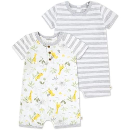 HUGGIES unisex-baby Multi-pack Short Sleeve Romper