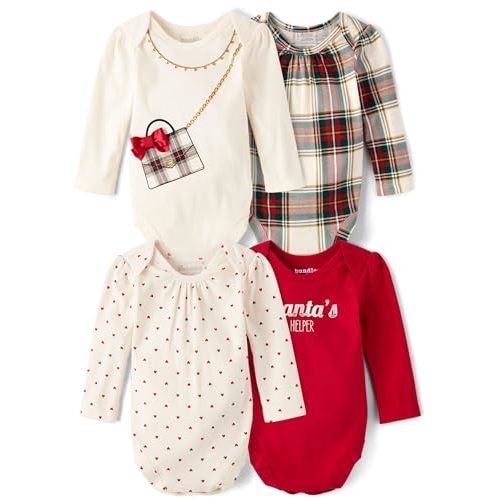 The Children's Place,Unisex Baby,and Newborn Everyday Long Sleeve Bodysuits