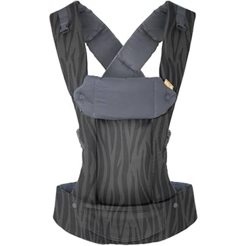 Beco Gemini Baby Carrier Newborn to Toddler - Front, Back and Hip Seat Carrier, Baby Carrier Backpack & Baby Front Carrier with Adjustable Seat, Ergonomic Baby Holder Carrier 7-35lbs (Dark Zebra)