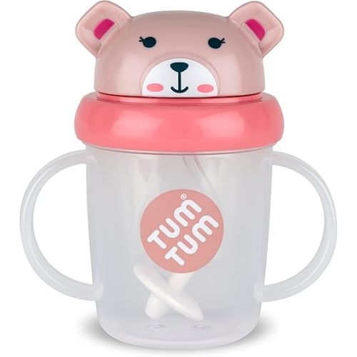 Tippy Up Free Flow Sippy Cup (No Valve), Sippy Cup for Toddlers, BPA Free (Betsy Bear 200ml)