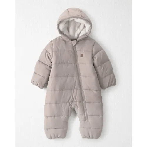 Baby 1-Piece Teddy Fleece Snowsuit Made with Recycled Materials - Little Planet | Carter's