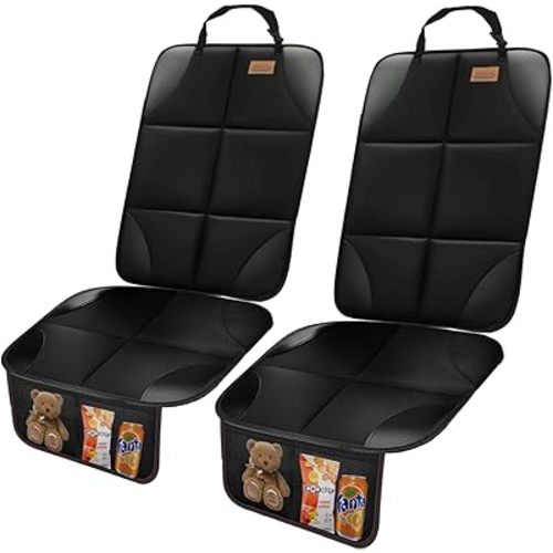 Car Seat Protector Cover for Baby/Child & Pet, 2 Pack Water and Stain Protection Car Seat Cover with Thick Padded + Storage Bag, Child Car Seat for SUV, Sedan & Truck