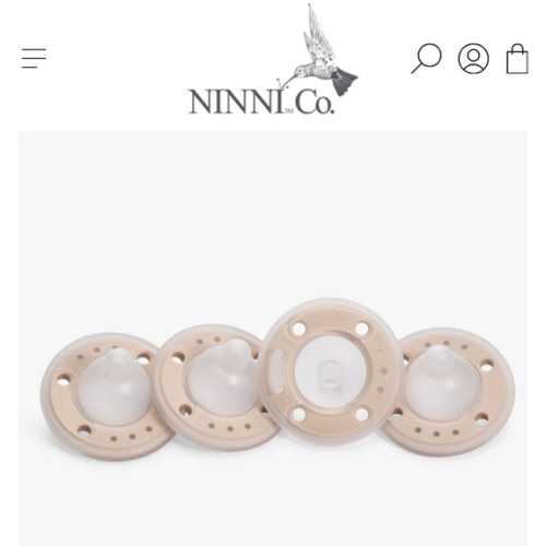 Ninni Pacifier- SOatmeal 4 Pack Pacifier Like a Breast – Ninni Co