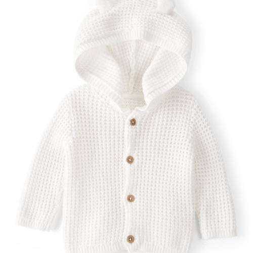 White Baby Hooded Cardigan | Carter’s Oshkosh Canada